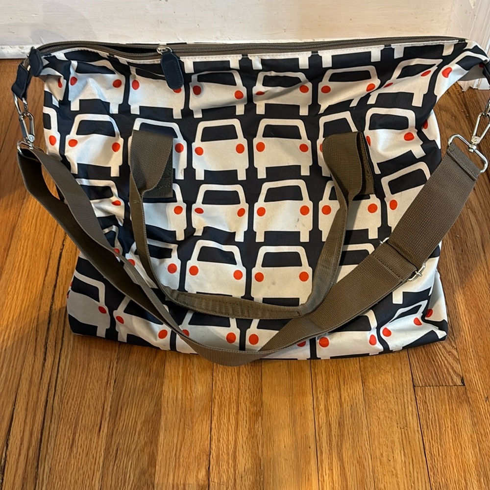 Orla Kiely cars weekend bag